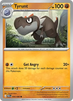 Tyrunt card from Perfect Order, number 044/88