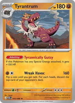 Tyrantrum card from Perfect Order, number 045/88
