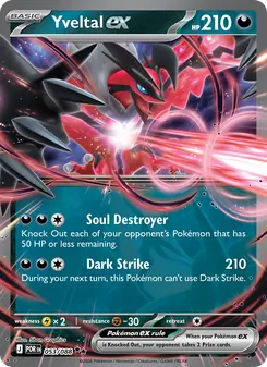 Yveltal ex card from Perfect Order, number 053/88
