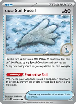 Antique Sail Fossil card from Perfect Order, number 069/88