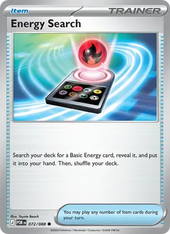 Energy Search card from Perfect Order, number 072/88