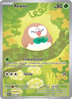 Rowlet card from Perfect Order, number 090/88