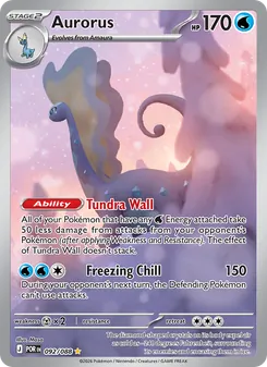 Aurorus card from Perfect Order, number 092/88