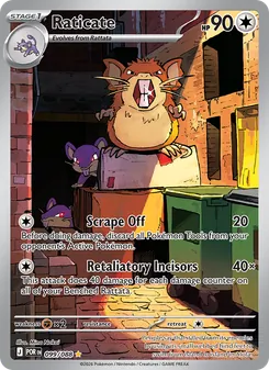 Raticate card from Perfect Order, number 099/88