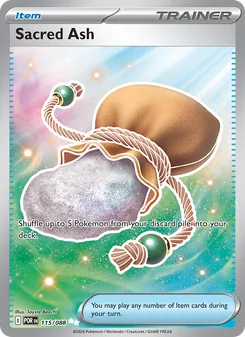 Sacred Ash card from Perfect Order, number 115/88