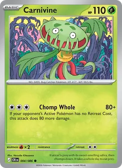 Carnivine card from Chaos Rising, number 004/86