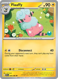 Flaaffy card from Chaos Rising, number 028/86