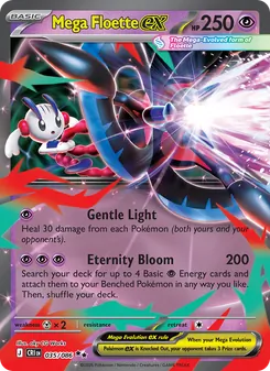 Mega Floette ex card from Chaos Rising, number 035/86