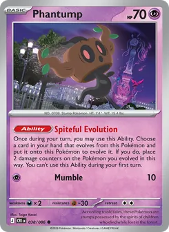 Phantump card from Chaos Rising, number 038/86