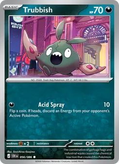 Trubbish card from Chaos Rising, number 056/86