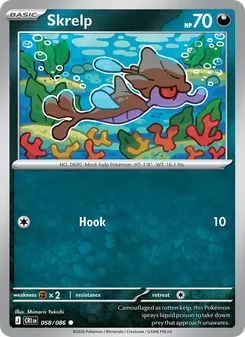 Skrelp card from Chaos Rising, number 058/86