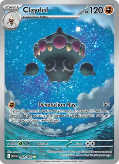 Claydol card from Chaos Rising, number 092/86