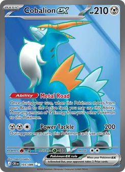 Cobalion ex card from Chaos Rising, number 103/86