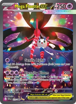 Mega Floette ex card from Chaos Rising, number 117/86