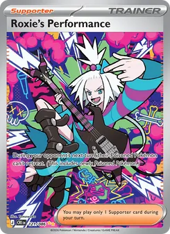 Roxie's Performance card from Chaos Rising, number 121/86