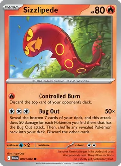 Sizzlipede card from Pitch Black, number 009/84