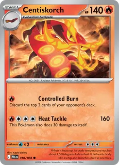 Centiskorch card from Pitch Black, number 010/84