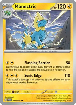Manectric card from Pitch Black, number 024/84