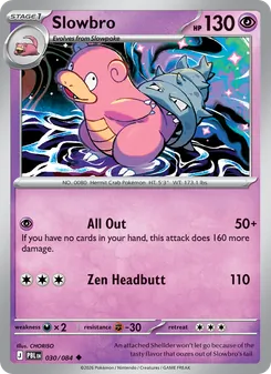 Slowbro card from Pitch Black, number 030/84