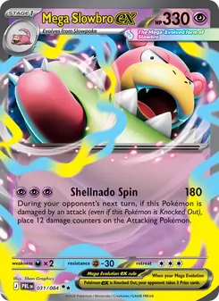 Mega Slowbro ex card from Pitch Black, number 031/84