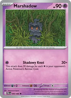 Marshadow card from Pitch Black, number 040/84