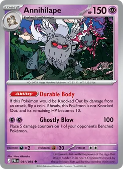 Annihilape card from Pitch Black, number 041/84