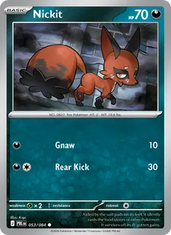 Nickit card from Pitch Black, number 053/84