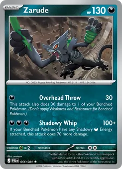 Zarude card from Pitch Black, number 056/84