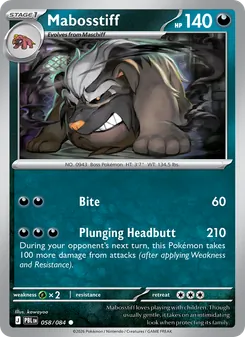 Mabosstiff card from Pitch Black, number 058/84