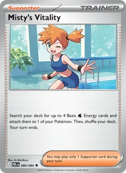 Misty's Vitality card from Pitch Black, number 080/84
