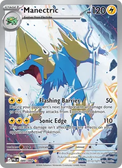 Manectric card from Pitch Black, number 089/84