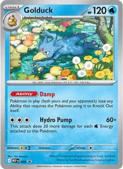 Golduck card from MEP Black Star Promos, number 008