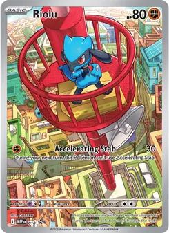Riolu card from MEP Black Star Promos, number 010