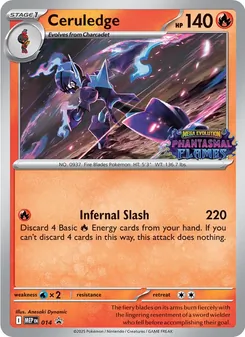 Ceruledge card from MEP Black Star Promos, number 014