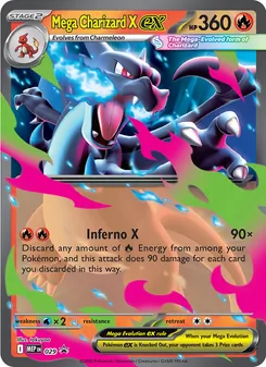 Mega Charizard X ex card from MEP Black Star Promos, number 029