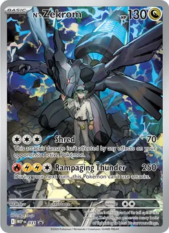 N's Zekrom card from MEP Black Star Promos, number 031