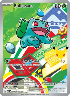 Bulbasaur card from MEP Black Star Promos, number 037