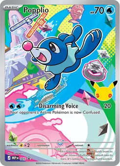 Popplio card from MEP Black Star Promos, number 045