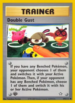 Double Gust card from Neo Genesis, number 100/111
