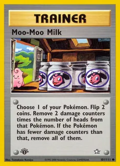 Moo-Moo Milk card from Neo Genesis, number 101/111
