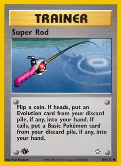 Super Rod card from Neo Genesis, number 103/111