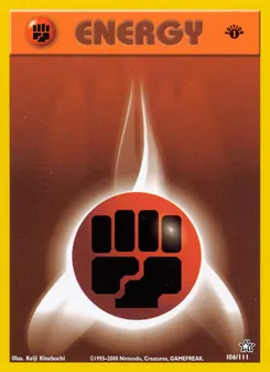 Fighting Energy card from Neo Genesis, number 106/111