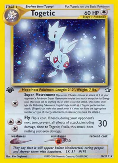 Togetic card from Neo Genesis, number 16/111