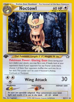 Noctowl card from Neo Genesis, number 42/111