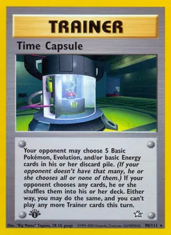 Time Capsule card from Neo Genesis, number 90/111