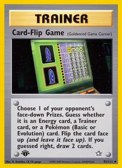Card-Flip Game card from Neo Genesis, number 92/111