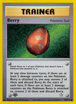 Berry card from Neo Genesis, number 99/111