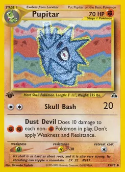 Pupitar card from Neo Discovery, number 45/75