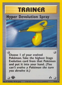 Hyper Devolution Spray card from Neo Discovery, number 73/75