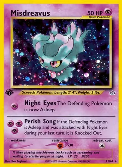Misdreavus card from Neo Revelation, number 11/64